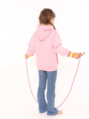 Zwillingsherz Hoodie "Always Happy" in Rosa