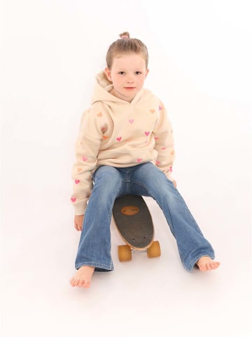 Zwillingsherz Hoodie "Hearts" in Beige