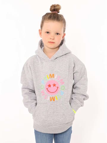 Zwillingsherz Bluza "Optimism" w kolorze szarym ze wzorem