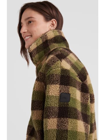 O'Neill Fleece vest "Check" groen/bruin/beige