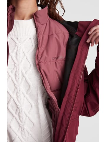 O'Neill Parka 3w1 "Journey" w kolorze czerwonym