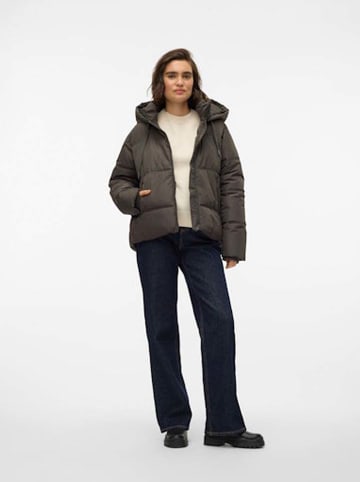 Vero Moda Doorgestikte jas kaki