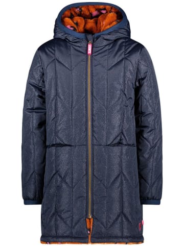 B.Nosy Omkeerbare parka donkerblauw/lichtbruin