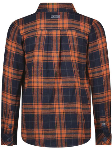 B.Nosy Blouse oranje/donkerblauw