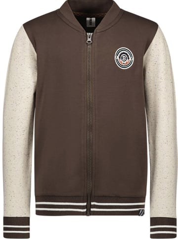 B.Nosy Sweatjacke in Dunkelbraun/ Beige