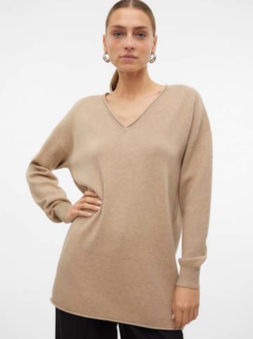 Vero Moda Sweter "Gold" w kolorze beżowym