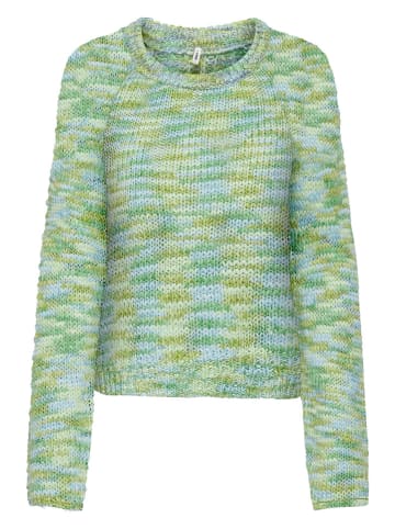 ONLY Pullover in Grün/ Hellblau
