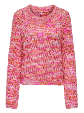 ONLY Sweter w kolorze różowo-pomarańczowym
