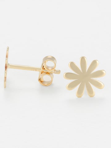 L instant d Or Gouden oorstekers "Marigold"