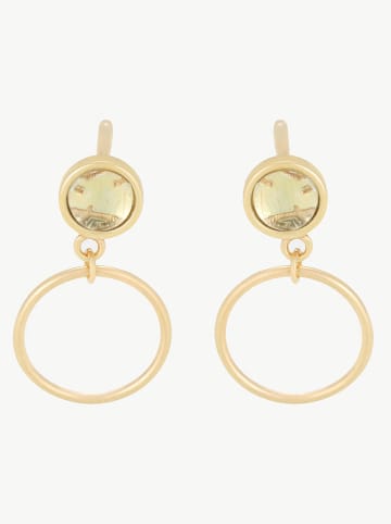 L instant d Or Gold-Ohrstecker "Zoe" mit Edelsteinen
