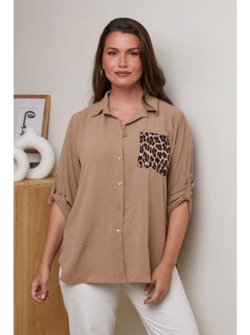 Curvy Lady Blouse lichtbruin