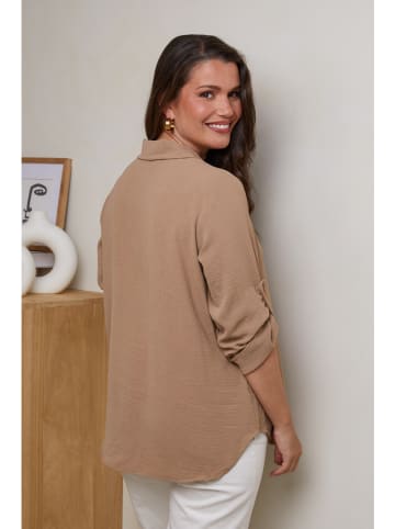 Curvy Lady Blouse lichtbruin