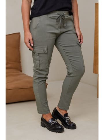 Curvy Lady Cargobroek kaki