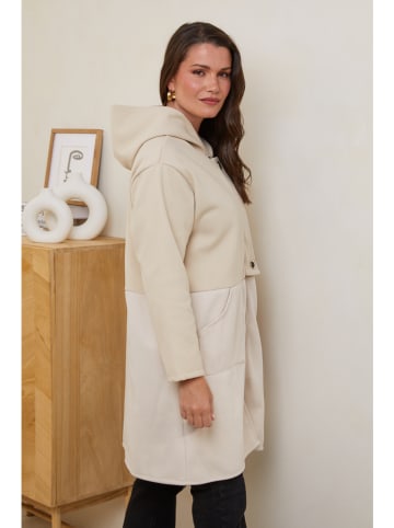 Curvy Lady Płaszcz przejściowy w kolorze beżowym