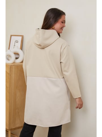 Curvy Lady Übergangsmantel in Beige