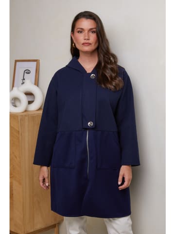 Curvy Lady Płaszcz przejściowy w kolorze granatowym