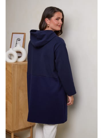 Curvy Lady Tussenmantel donkerblauw