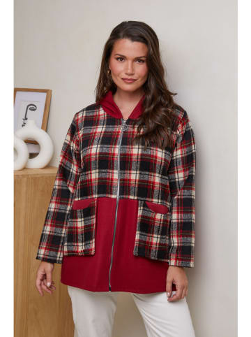 Curvy Lady Sweatjacke in Bordeaux