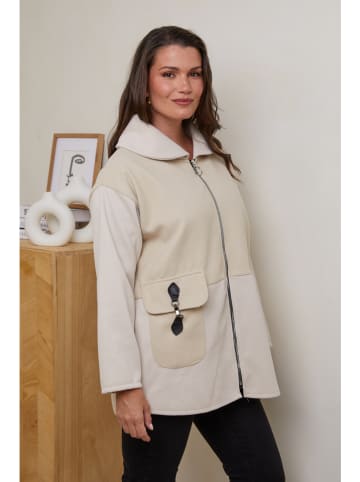 Curvy Lady Kurtka przejściowa w kolorze beżowym