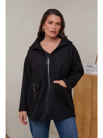 Curvy Lady Kurtka przejściowa w kolorze czarnym