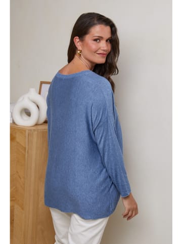 Curvy Lady Pullover in Blau