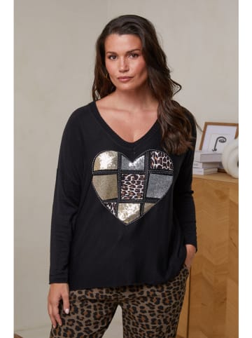 Curvy Lady Pullover in Schwarz