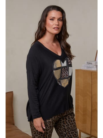 Curvy Lady Pullover in Schwarz