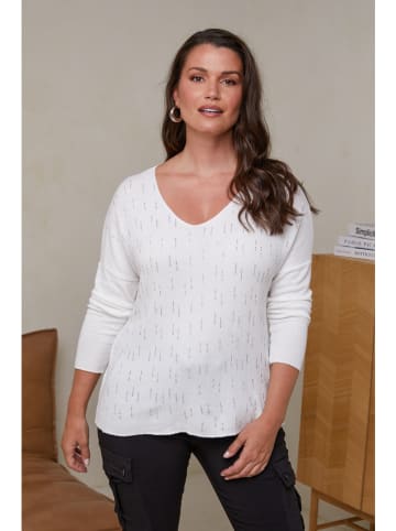 Curvy Lady Pullover in Weiß