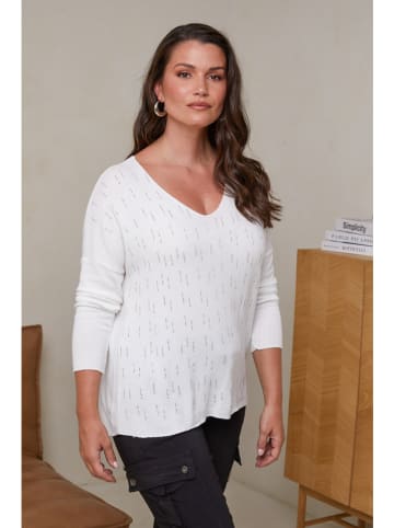 Curvy Lady Trui wit