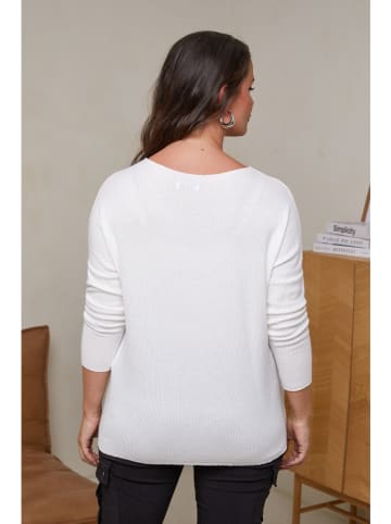 Curvy Lady Trui wit