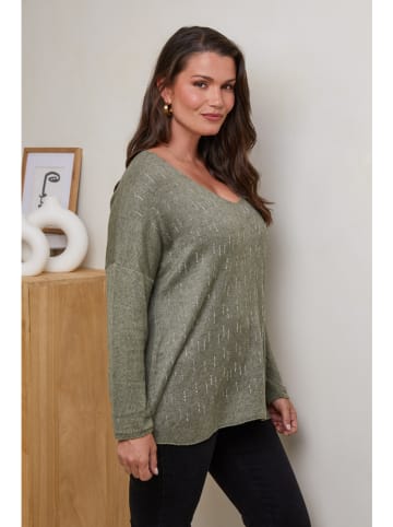 Curvy Lady Pullover in Khaki