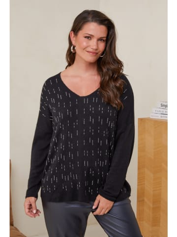 Curvy Lady Pullover in Schwarz