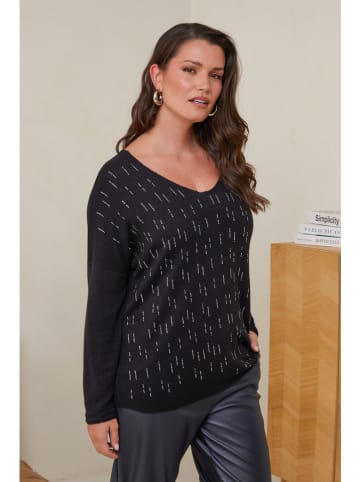 Curvy Lady Pullover in Schwarz