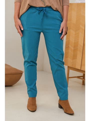Curvy Lady Broek blauw