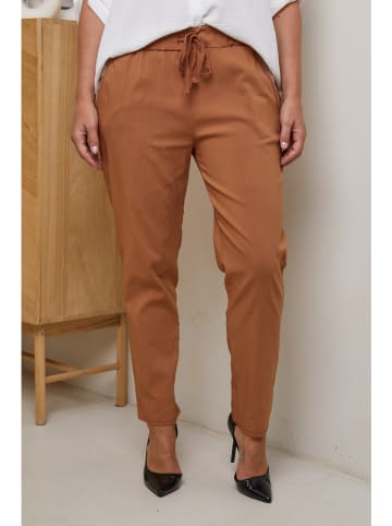 Curvy Lady Broek bruin