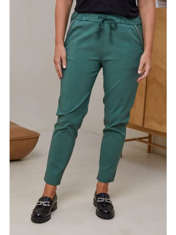 Curvy Lady Broek donkergroen