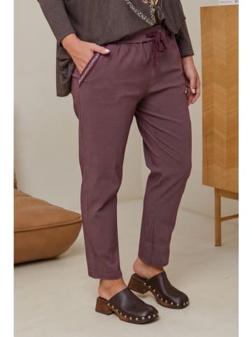Curvy Lady Broek paars