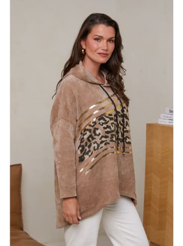 Curvy Lady Hoodie lichtbruin