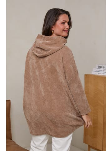 Curvy Lady Hoodie lichtbruin