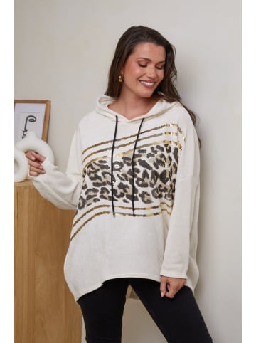 Curvy Lady Hoodie in Weiß