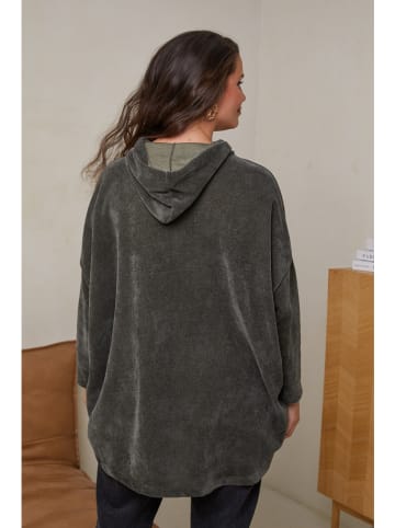 Curvy Lady Hoodie in Khaki