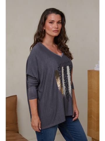 Curvy Lady Pullover in Anthrazit