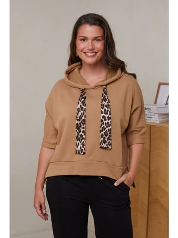 Curvy Lady Bluza w kolorze jasnobrązowym