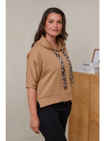 Curvy Lady Hoodie lichtbruin