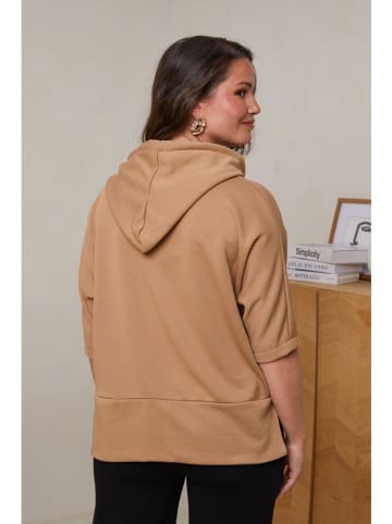Curvy Lady Hoodie lichtbruin