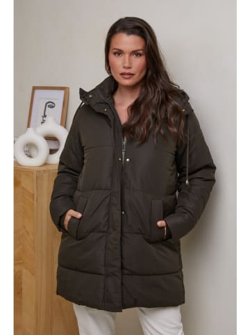 Curvy Lady Steppjacke in Khaki