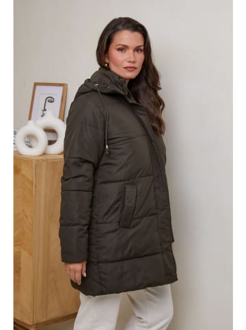 Curvy Lady Steppjacke in Khaki