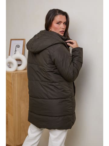 Curvy Lady Steppjacke in Khaki