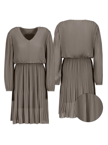 Sublevel Plisséjurk taupe