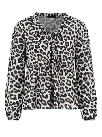 Sublevel Bluse in Hellgrau/ Schwarz